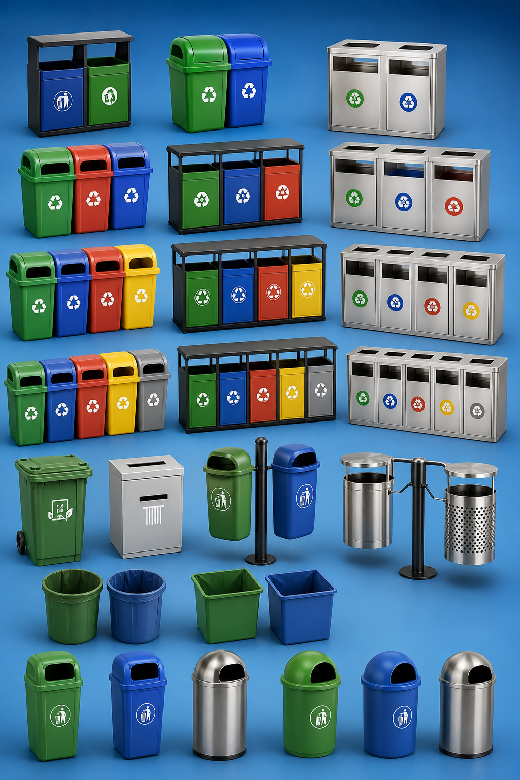 Waste Segregation Dust Bins