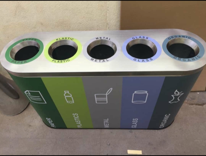 stainless steeldust bin 5in1