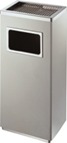 stainless steel square bin with ashtray bin