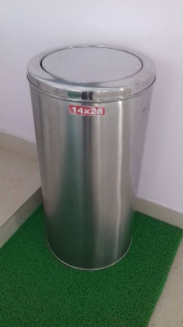 stainless steel swing bin