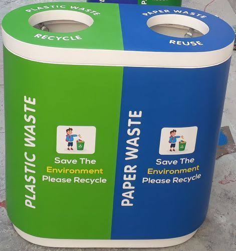 FRP Duo Recycle Bin open