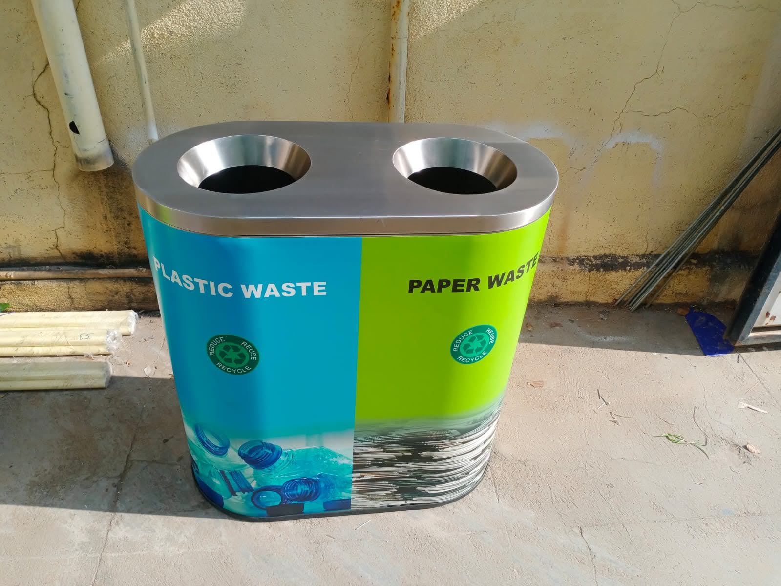 Steel Duo Bins